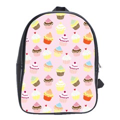 Cupcakes! School Bag (large) by fructosebat