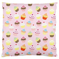 Cupcakes! Standard Premium Plush Fleece Cushion Case (two Sides) by fructosebat