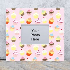 Cupcakes! White Wall Photo Frame 5  X 7  by fructosebat