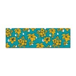 Turquoise And Yellow Floral Sticker (Bumper) Front