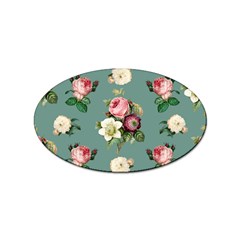 Victorian Floral Sticker (oval) by fructosebat