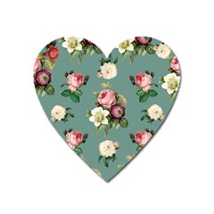 Victorian Floral Heart Magnet by fructosebat