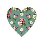 Victorian Floral Heart Magnet Front