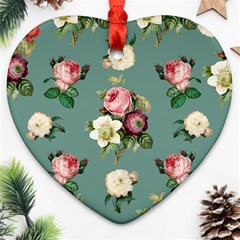 Victorian Floral Heart Ornament (two Sides) by fructosebat