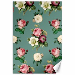 Victorian Floral Canvas 20  X 30  by fructosebat