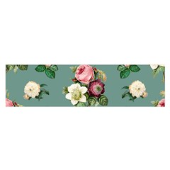 Victorian Floral Oblong Satin Scarf (16  X 60 ) by fructosebat