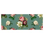 Victorian Floral Banner and Sign 8  x 3  Front