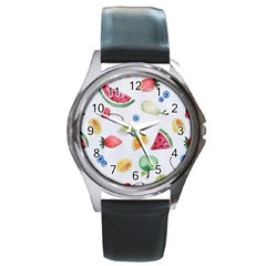 Fruit! Round Metal Watch by fructosebat