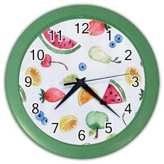 Fruit! Color Wall Clock by fructosebat