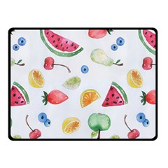 Fruit! One Side Fleece Blanket (small) by fructosebat