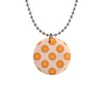 Orange Slices! 1  Button Necklace Front