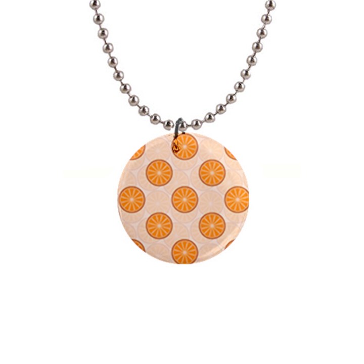 Orange Slices! 1  Button Necklace