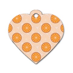 Orange Slices! Dog Tag Heart (two Sides) by fructosebat