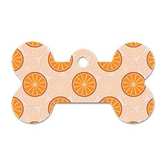 Orange Slices! Dog Tag Bone (one Side) by fructosebat