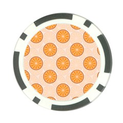 Orange Slices! Poker Chip Card Guard by fructosebat