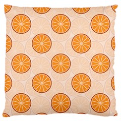 Orange Slices! Standard Premium Plush Fleece Cushion Case (two Sides) by fructosebat