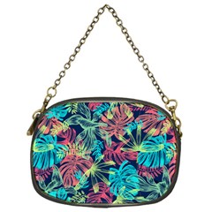 Neon Leaves Chain Purse (one Side) by fructosebat