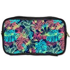 Neon Leaves Toiletries Bag (two Sides) by fructosebat