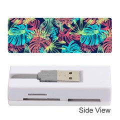 Neon Leaves Memory Card Reader (stick) by fructosebat