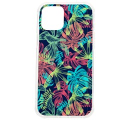 Neon Leaves Iphone 12 Pro Max Tpu Uv Print Case by fructosebat