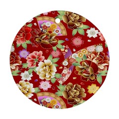 Japanese Fans Ornament (round)