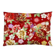 Japanese Fans Pillow Case by fructosebat