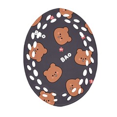 Bears! Ornament (oval Filigree)