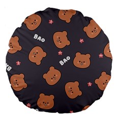 Bears! Large 18  Premium Flano Round Cushions