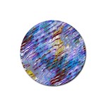 Abstract Ripple Rubber Coaster (Round) Front