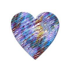 Abstract Ripple Heart Magnet by bloomingvinedesign