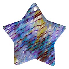 Abstract Ripple Star Ornament (two Sides) by bloomingvinedesign