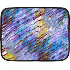 Abstract Ripple One Side Fleece Blanket (mini) by bloomingvinedesign