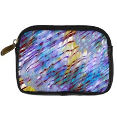 Abstract Ripple Digital Camera Leather Case by bloomingvinedesign