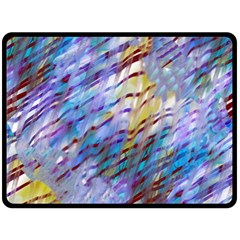 Abstract Ripple One Side Fleece Blanket (large) by bloomingvinedesign