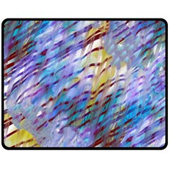 Abstract Ripple One Side Fleece Blanket (medium) by bloomingvinedesign