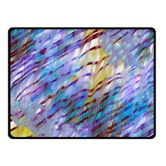 Abstract Ripple One Side Fleece Blanket (small) by bloomingvinedesign