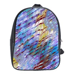 Abstract Ripple School Bag (xl) by bloomingvinedesign