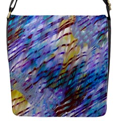 Abstract Ripple Flap Closure Messenger Bag (s) by bloomingvinedesign