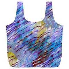 Abstract Ripple Full Print Recycle Bag (xl) by bloomingvinedesign