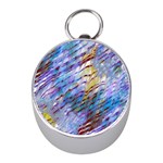 Abstract Ripple Mini Silver Compasses Front