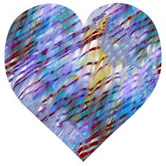 Abstract Ripple Wooden Puzzle Heart by bloomingvinedesign