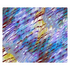 Abstract Ripple One Side Premium Plush Fleece Blanket (small) by bloomingvinedesign