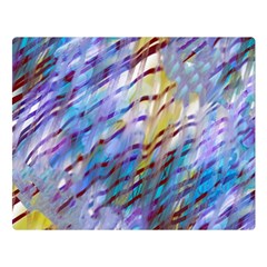 Abstract Ripple One Side Premium Plush Fleece Blanket (large)