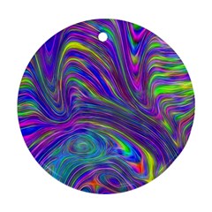 Abstract With Blue Ornament (round)