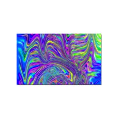 Abstract With Blue Sticker (rectangular) by bloomingvinedesign