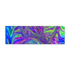 Abstract With Blue Sticker (bumper) by bloomingvinedesign