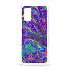 Abstract With Blue Samsung Galaxy S20 6 2 Inch Tpu Uv Case