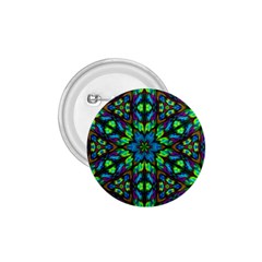 Blue Green Kaleidoscope 1 75  Buttons by bloomingvinedesign