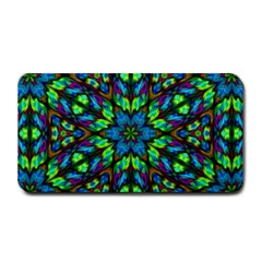 Blue Green Kaleidoscope Medium Bar Mat by bloomingvinedesign