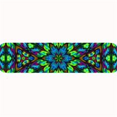 Blue Green Kaleidoscope Large Bar Mat by bloomingvinedesign